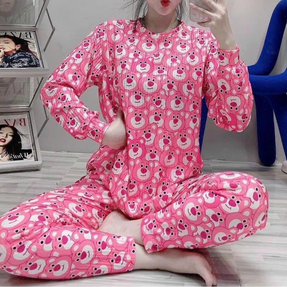 Teddy Bears cartoons pajamas set